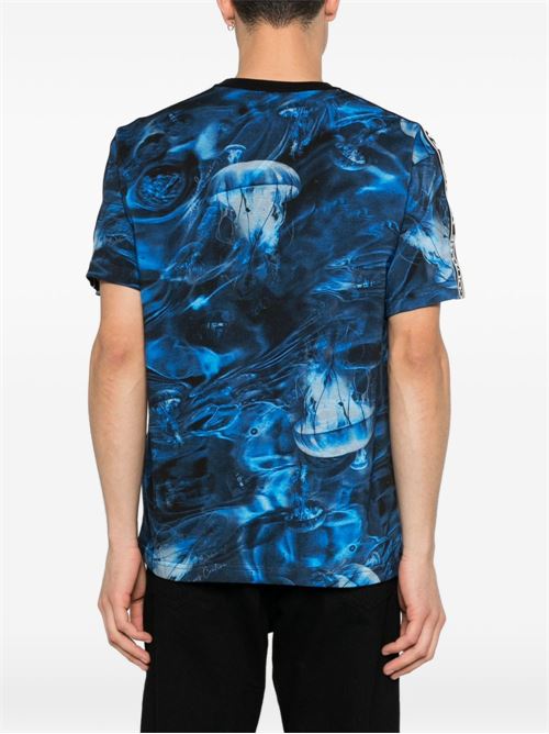 T-shirt uomo maniche corte con stampa all-over Versace jeans Couture | 80GAH6R2JS537214